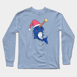 Cute Christmas Narwal Long Sleeve T-Shirt